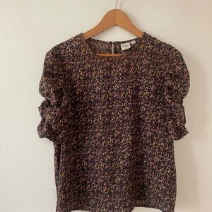 Floral Puff Sleeve Top